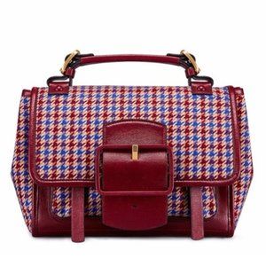 NWOT Tory Burch Sawyer Houndstooth Satchel